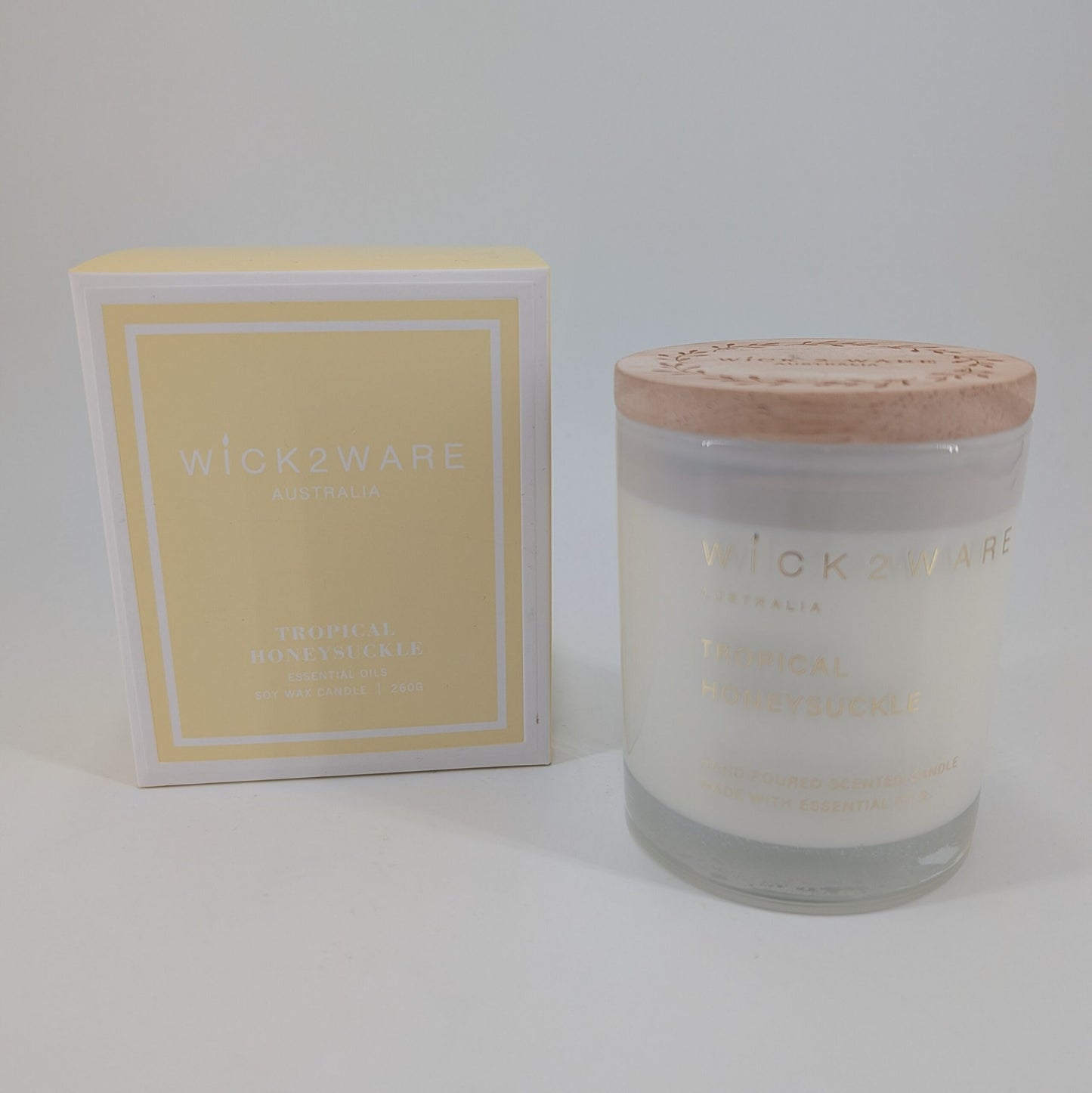 Soy Candle Jar 260g - Tropical Honeysuckle