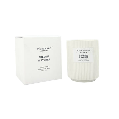 Luxury Soy Wax Candle 350g - Freesia Lychee