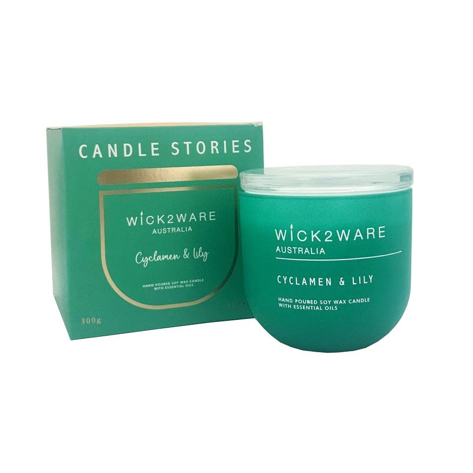 Soy Candle Jar 300g - Cyclamen & Lily