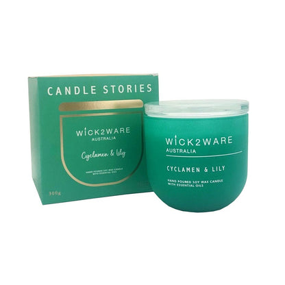 Soy Candle Jar 300g - Cyclamen & Lily