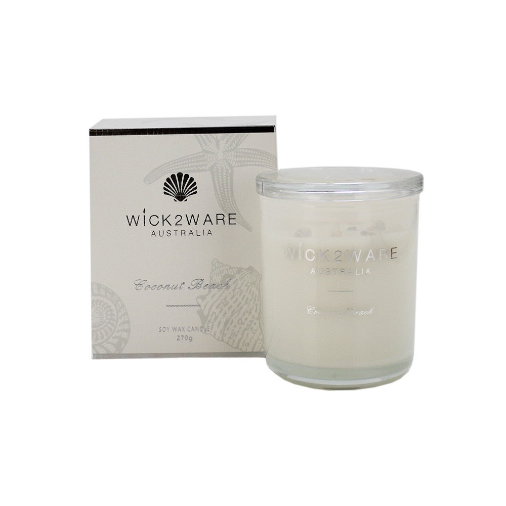 Soy Candle Jar 270g - Coconut Beach