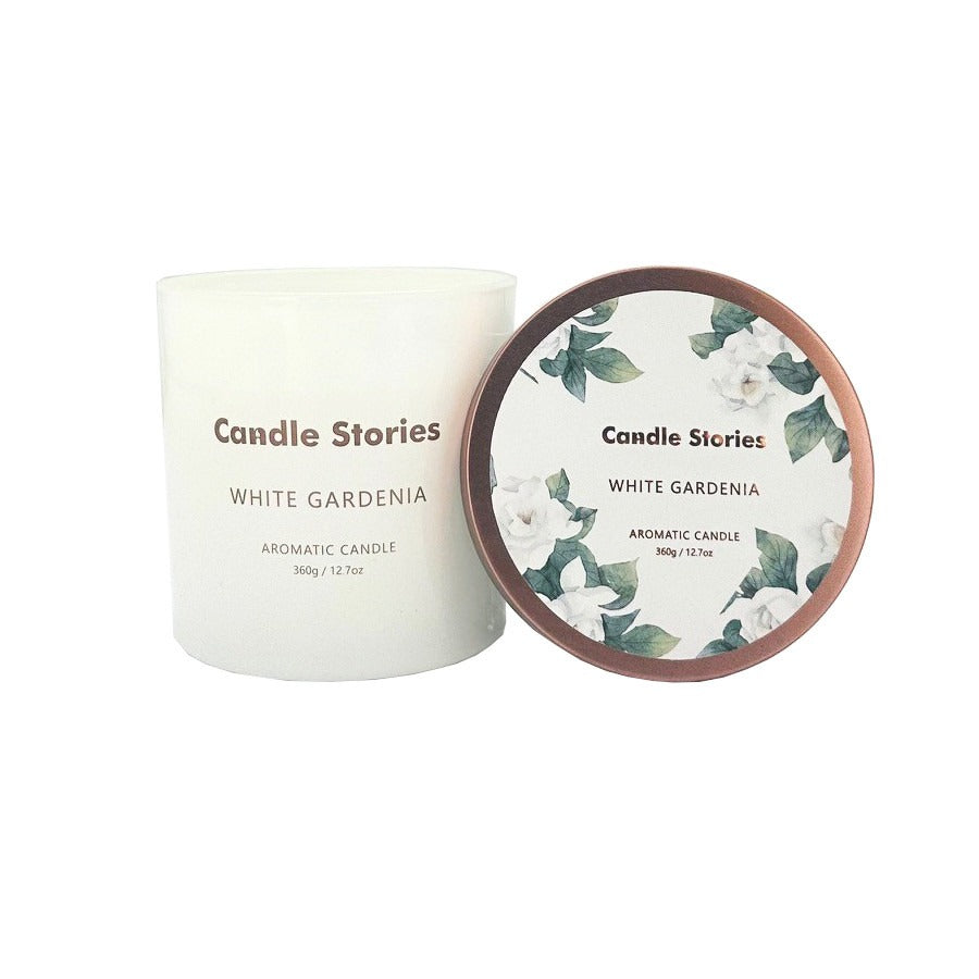 Soy Candle Jar 360g - White Gardenia