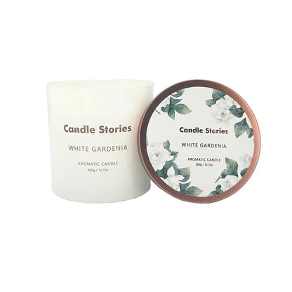 Soy Candle Jar 360g - White Gardenia