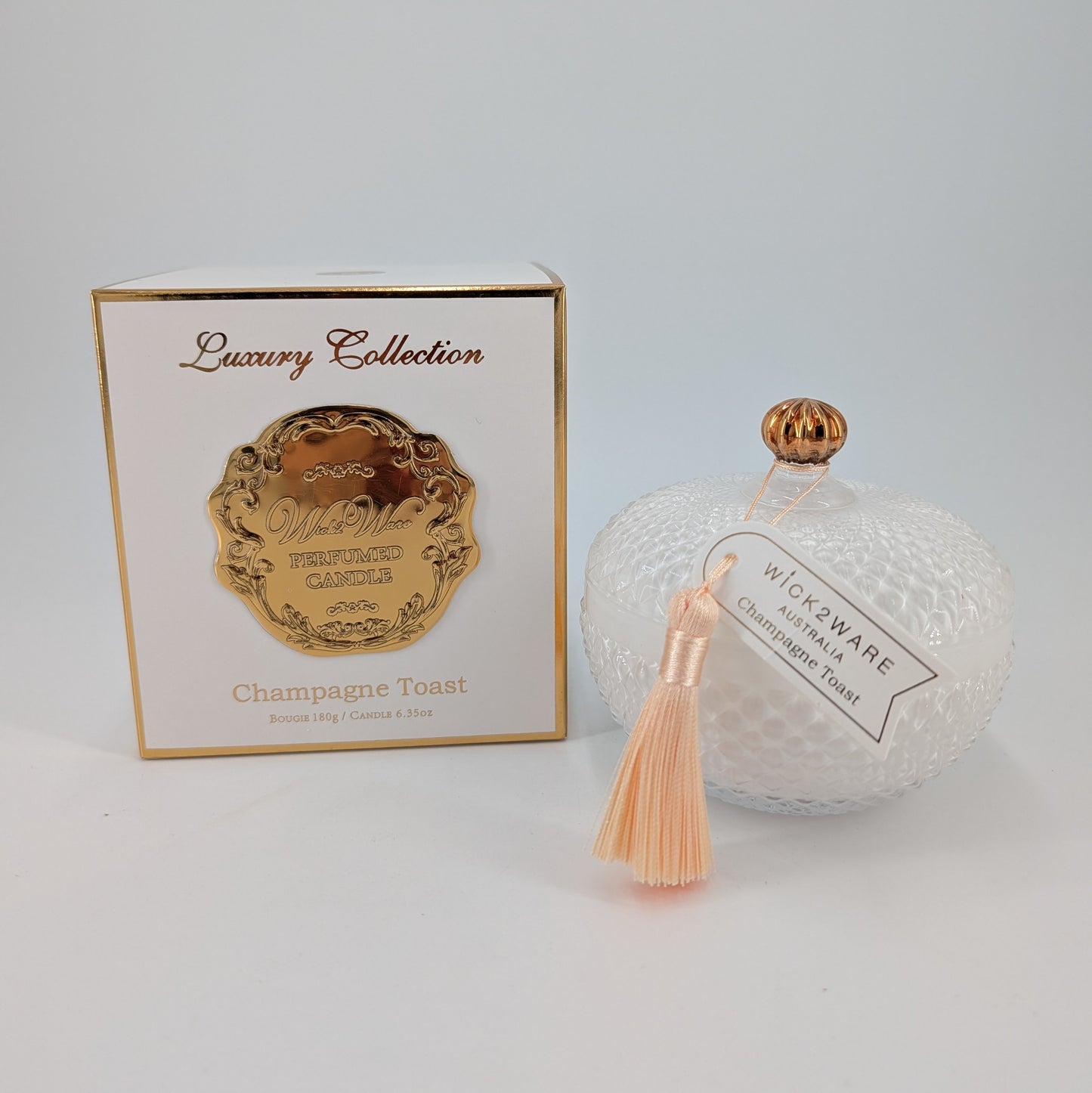 Soy Sphere Candle Jar - Champaign Toast