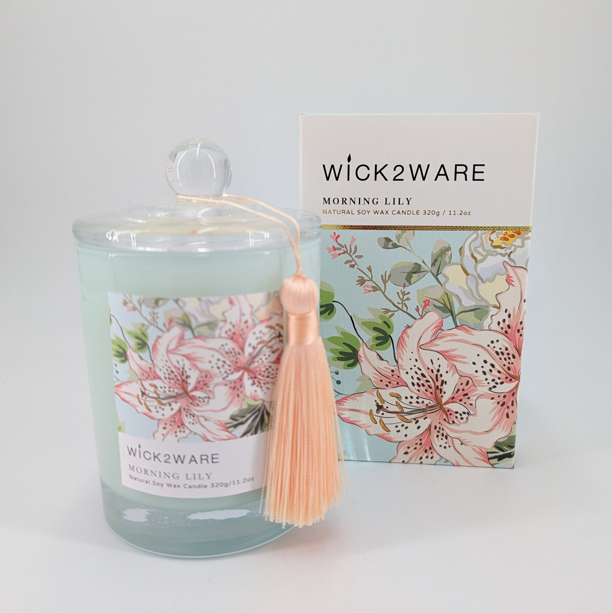 Soy Candle Jar 320g - Morning Lily