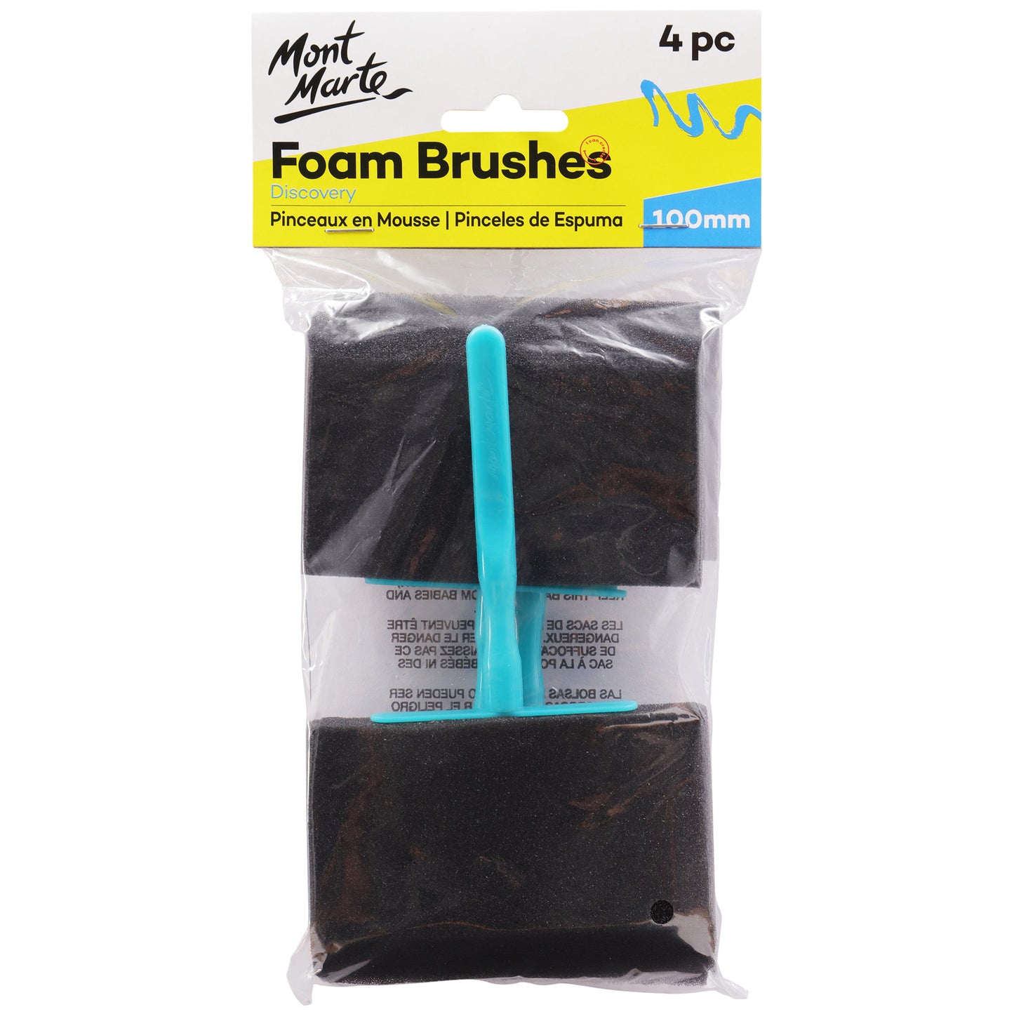 Foam Hobby Brush 1004pc Poly Bag