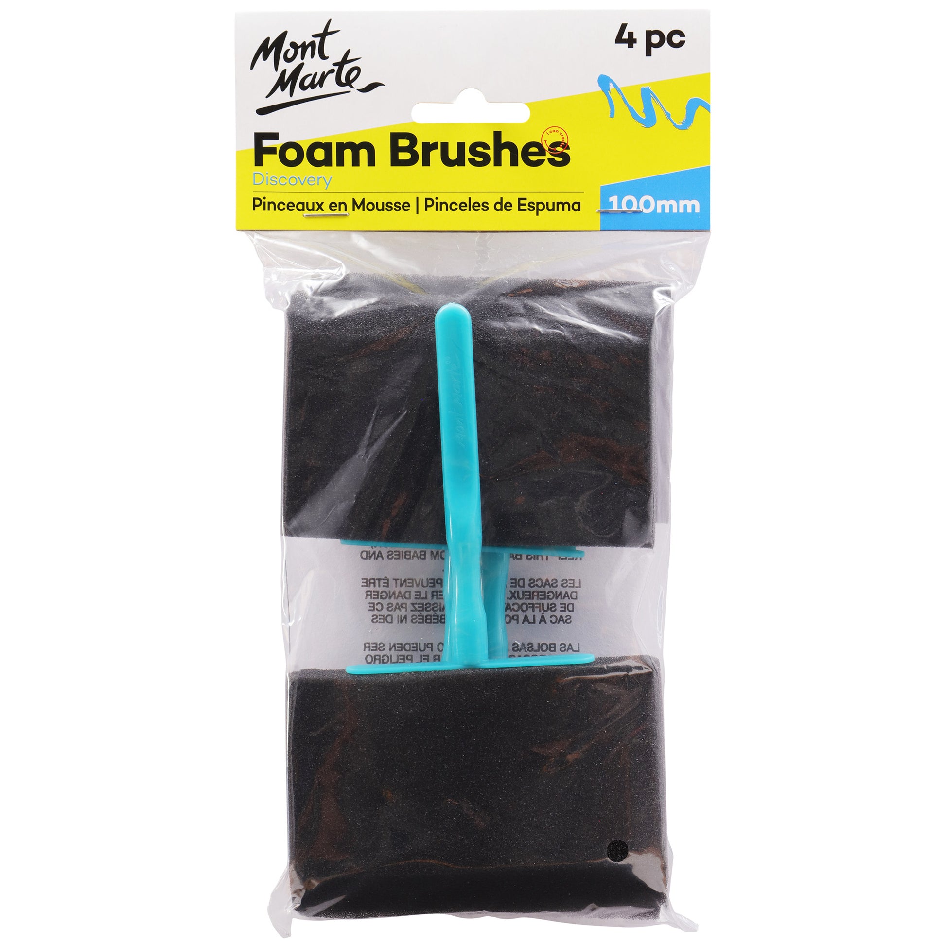 Foam Hobby Brush 1004pc Poly Bag
