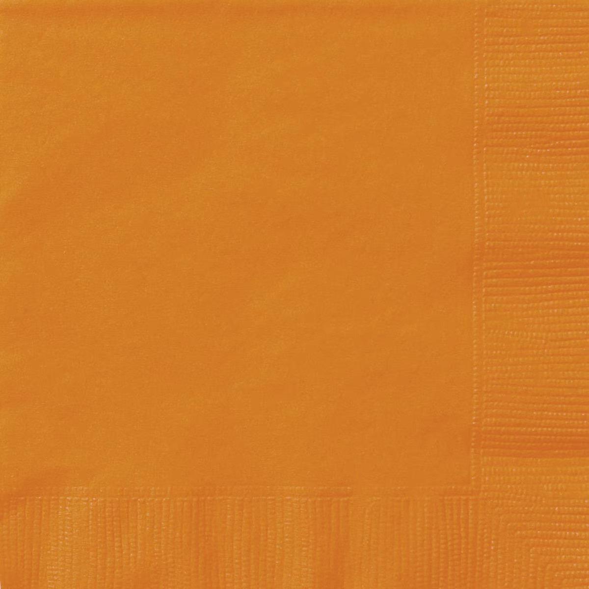 Pumpkin Orange 20 Cocktail Beverage Napkins