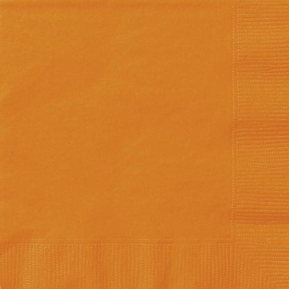 Pumpkin Orange 20 Cocktail Beverage Napkins