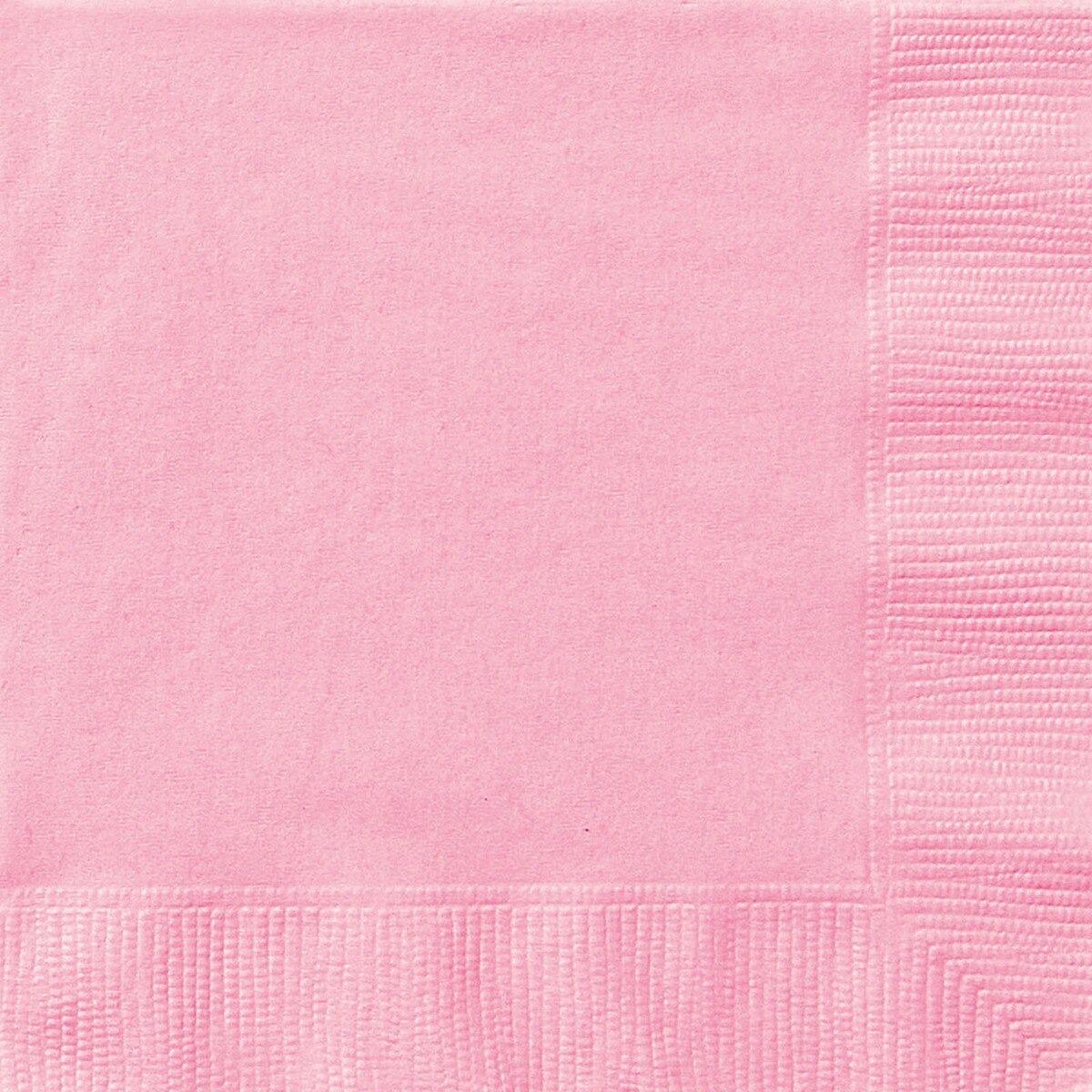 Lovely Pink 20pk Cocktail Beverage Napkins