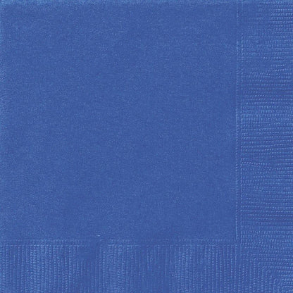 Royal Blue 20pk Cocktail Beverage Napkins