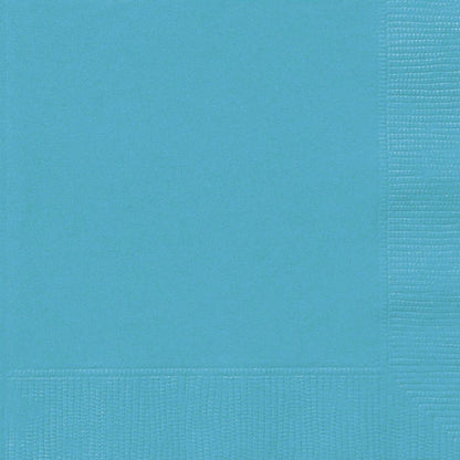 Caribbean Teal 20pk Cocktail Beverage Napkins