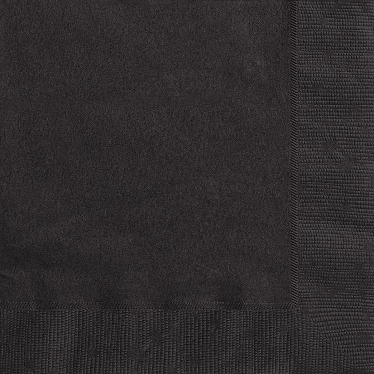 Midnight Black 20pk Lunch Napkins