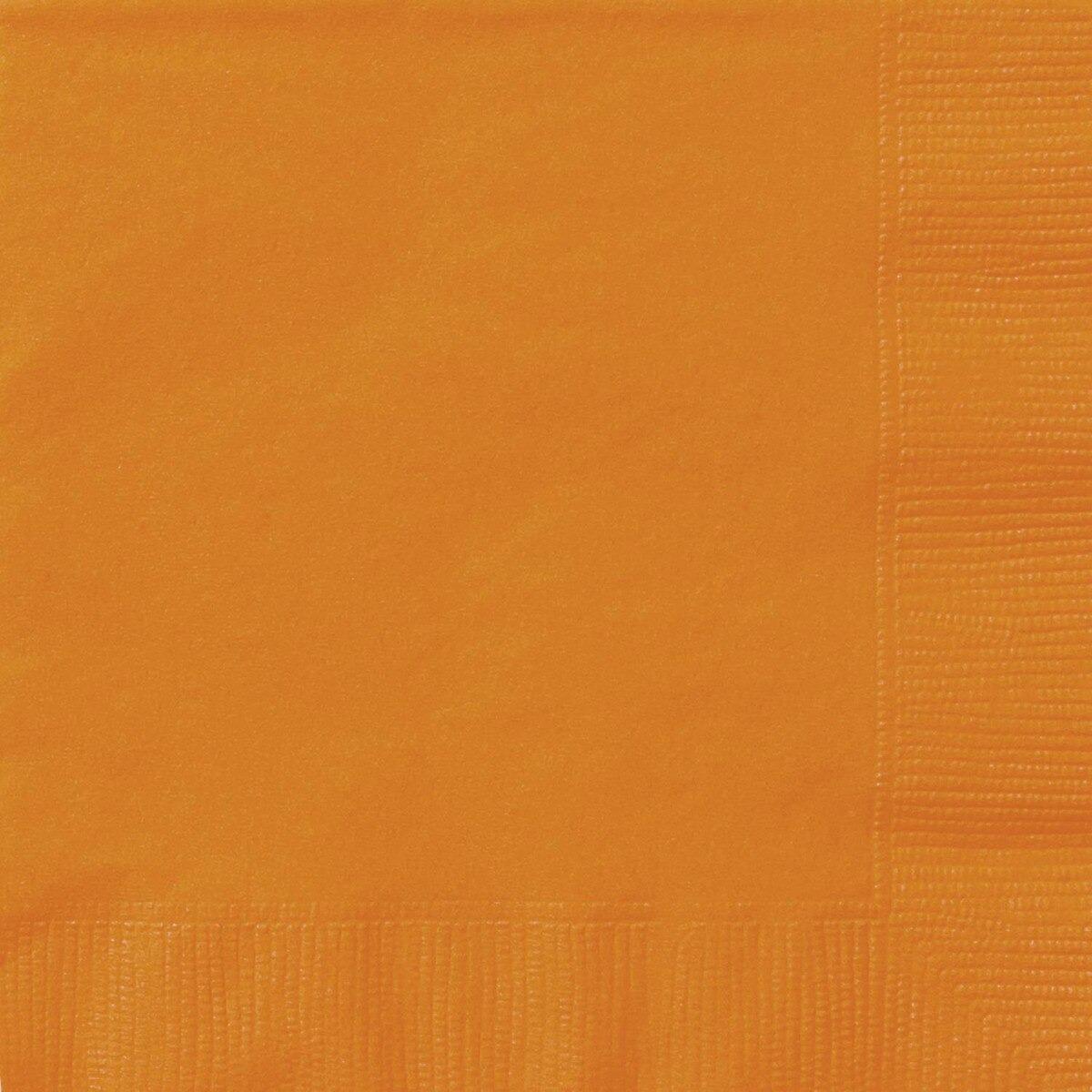 Pumpkin Orange 20 Lunch Napkins