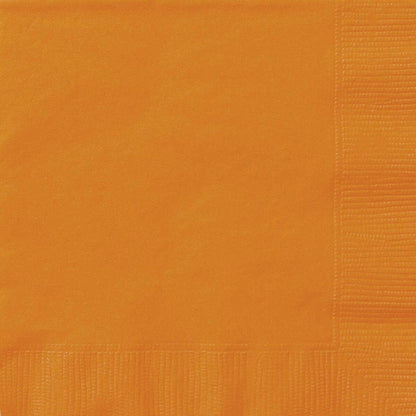 Pumpkin Orange 20 Lunch Napkins