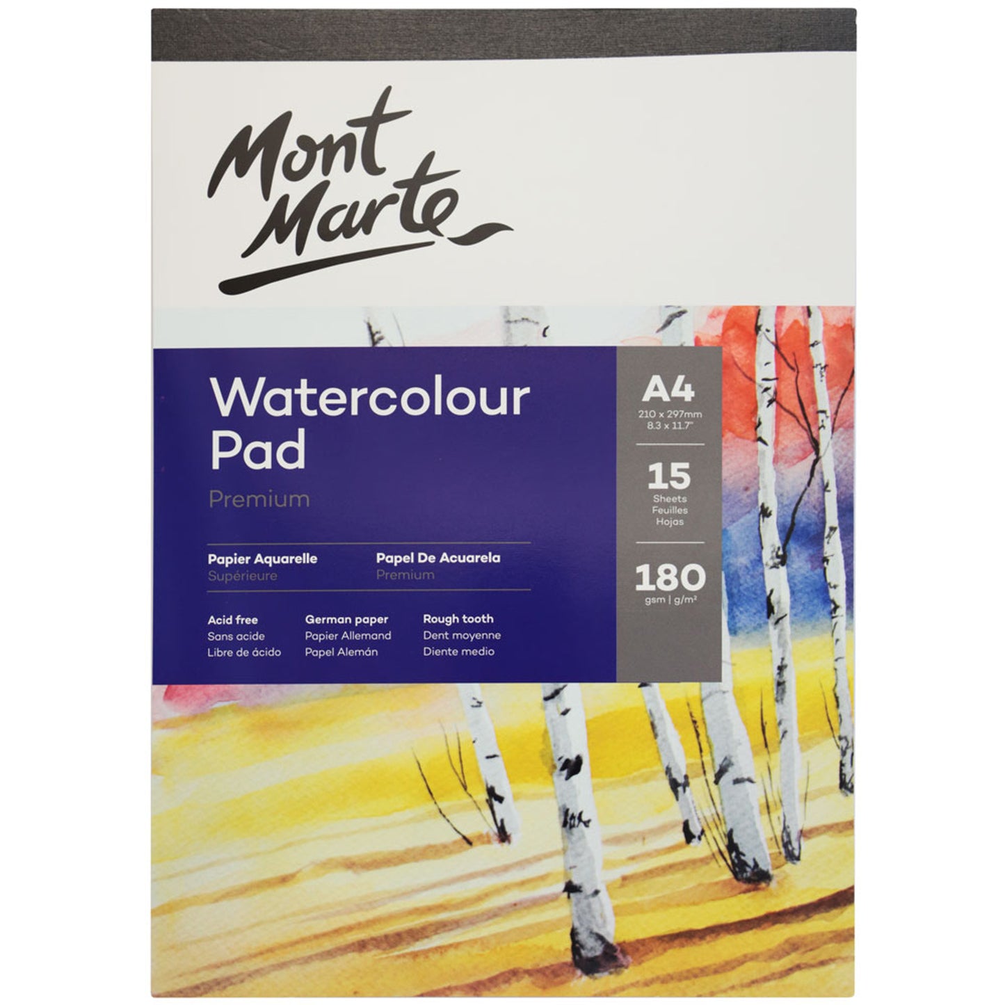 Watercolour Pad German Paper A4 180gsm 15 Shts