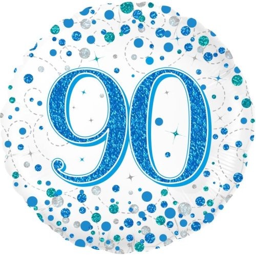 Foil Balloon 45cm Sparkling Fizz Blue #90