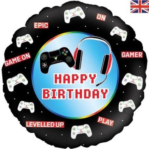 18" Foil Balloon - CONTROLLER HAPPY BDAY