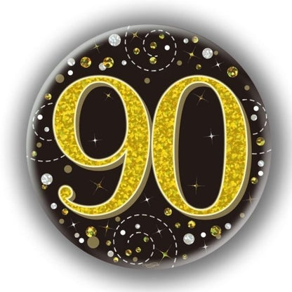 Badge 75Mm Fizz #90 Black/ Gold