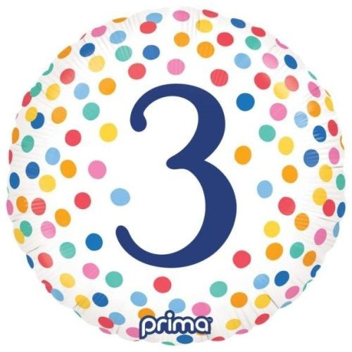 18" Foil Balloon - BDAY COLOR CONFETTI #3