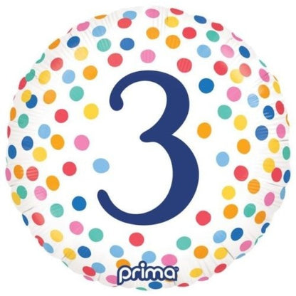 18" Foil Balloon - BDAY COLOR CONFETTI #3
