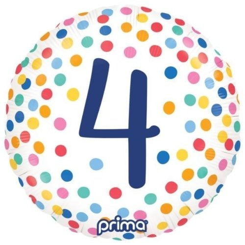 18" Foil Balloon - BDAY COLOR CONFETTI #4