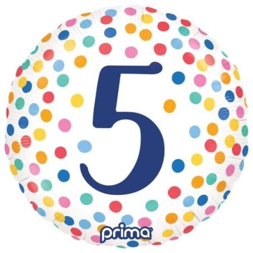 18" Foil Balloon - BDAY COLOR CONFETTI #5
