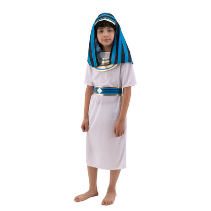 BOY'S EGYTIAN PHAROAH SIZE L 7-8YO, HEIGHT APPROX. 128CM, WAIST APPROX. 56CM