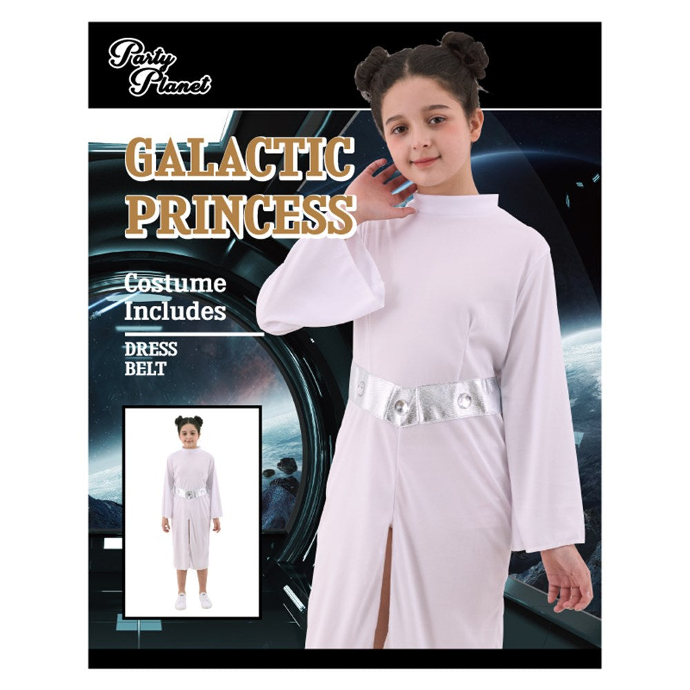 GIRL'S GALACTIC PRINCESS SIZE XL 9-10YO, HEIGHT APPROX. 140CM, WAIST APPROX. 62CM