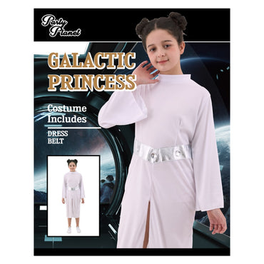 GIRL'S GALACTIC PRINCESS SIZE XL 9-10YO, HEIGHT APPROX. 140CM, WAIST APPROX. 62CM