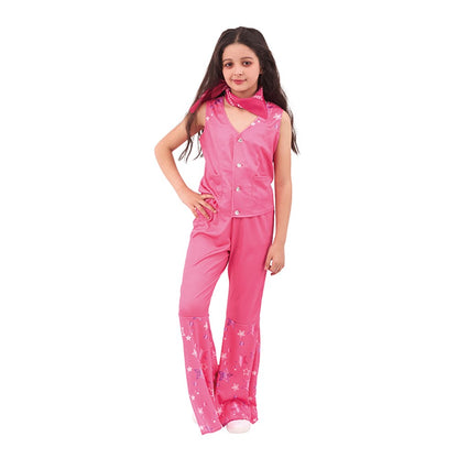 GIRL DOLL COSTUME-INCLUDING SHIRT, TROUSERS, SCARF, SIZE XXL 11-12YO, HEIGHT APPROX. 152CM, WAIST APPROX. 64CM