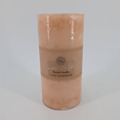 6.8x14cm Pillar Candle French Vanilla