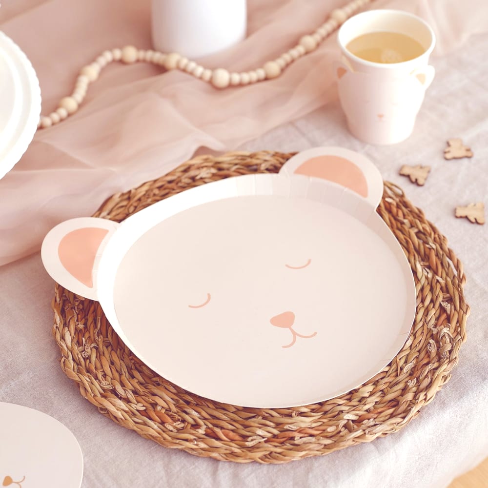 Teddy Bear Paper Plates 8pk