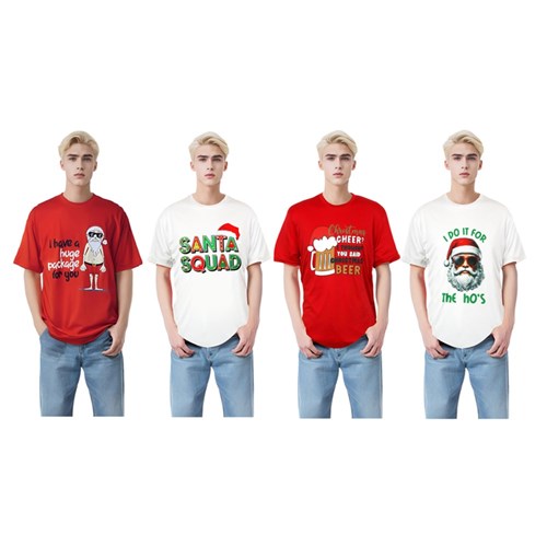 4A MENS CHRISTMAS TSHIRTS SIZES: M/L/XL