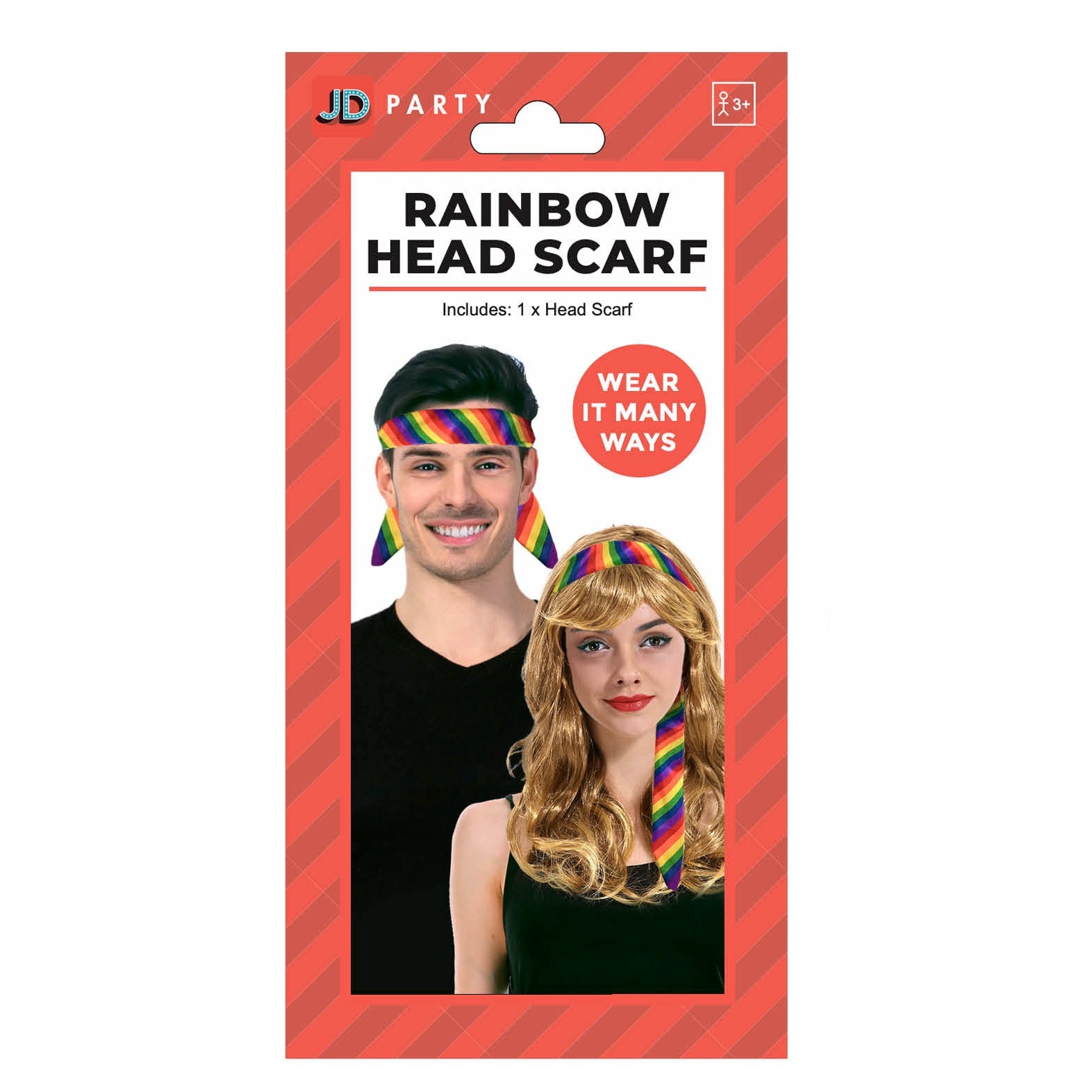 Rainbow Long Hair Band image 0