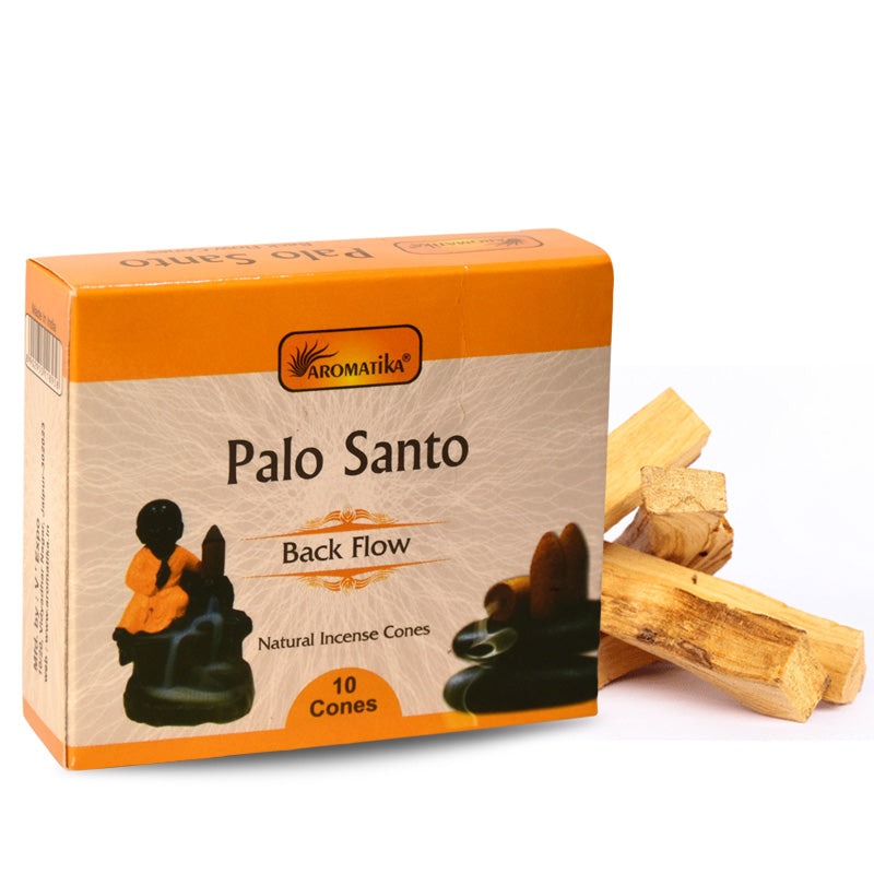 Aromatika Backflow Dhoop Cones Palo Santo (Pack of 12) image 0
