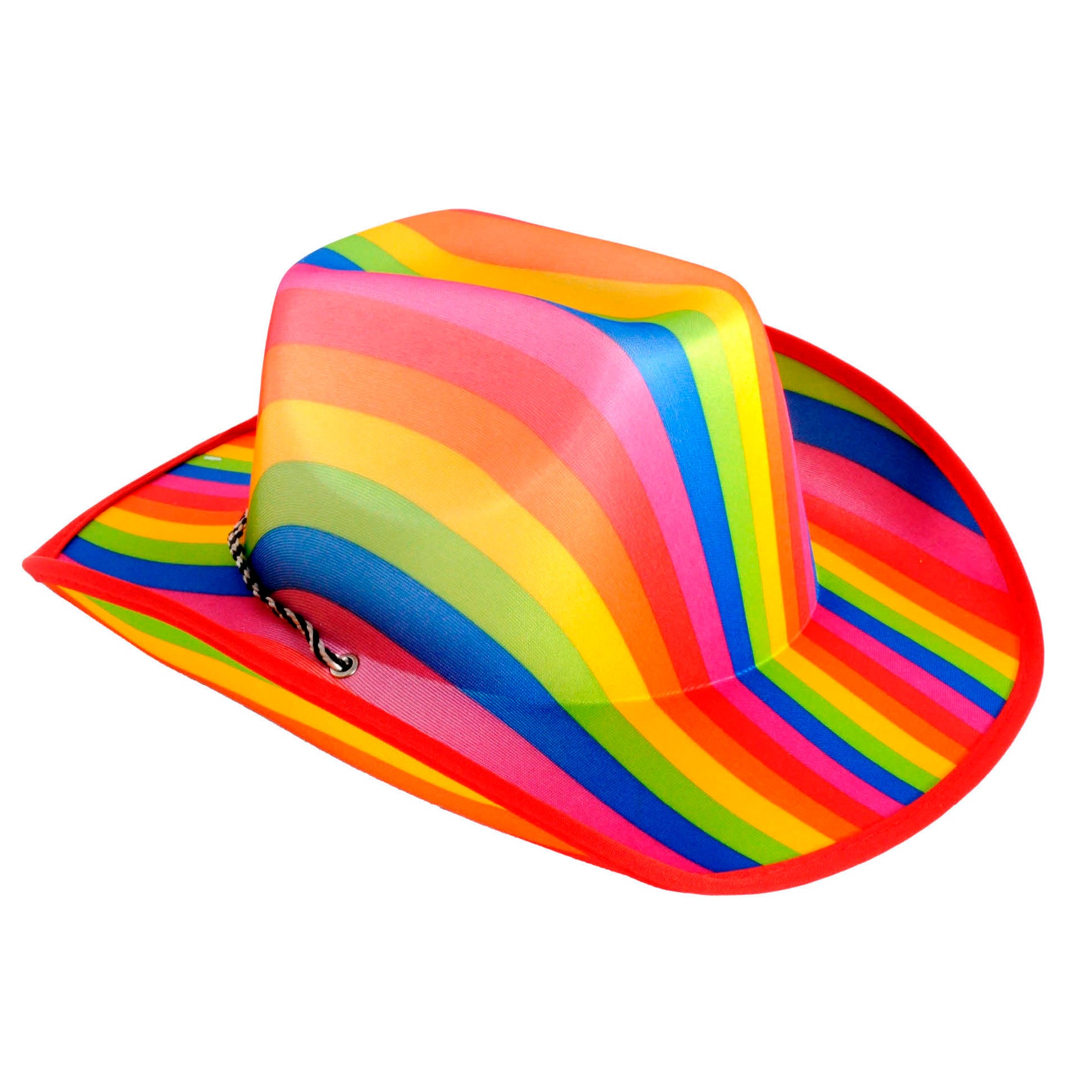 Rainbow Stripe Cowboy Hat image 0