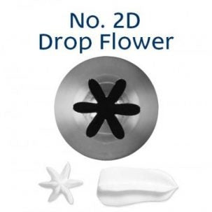 Piping Tip Drop Flower 2D image 0