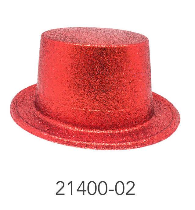 Glitter Top Hat (Red) image 0