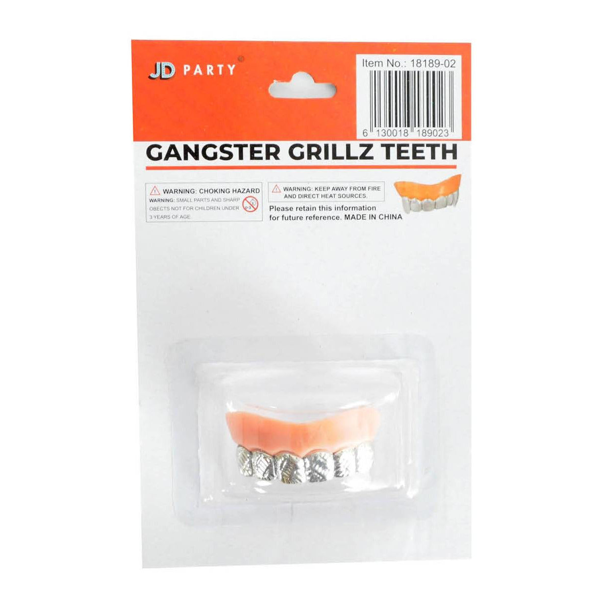 Grillz Gangster Teeth (Silver) image 0