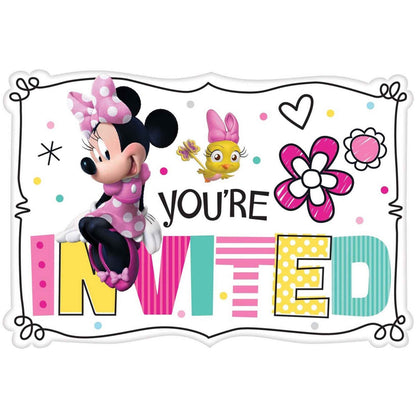 8 Minnie Mouse Happy Helpers Postcard Invitations image 0