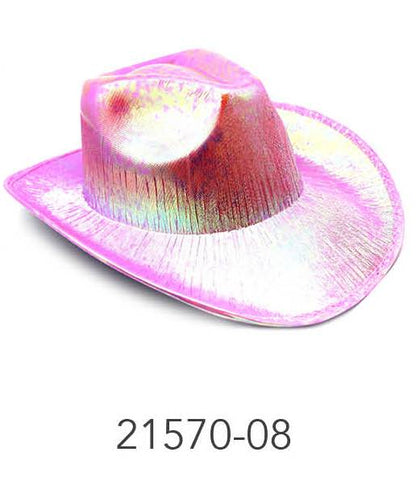 Metallic Cowboy Hat (Light Pink) image 0