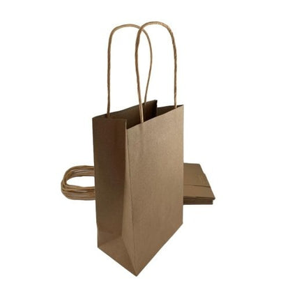 PAPER PARTYBAGS - KRAFT 5pk image 0