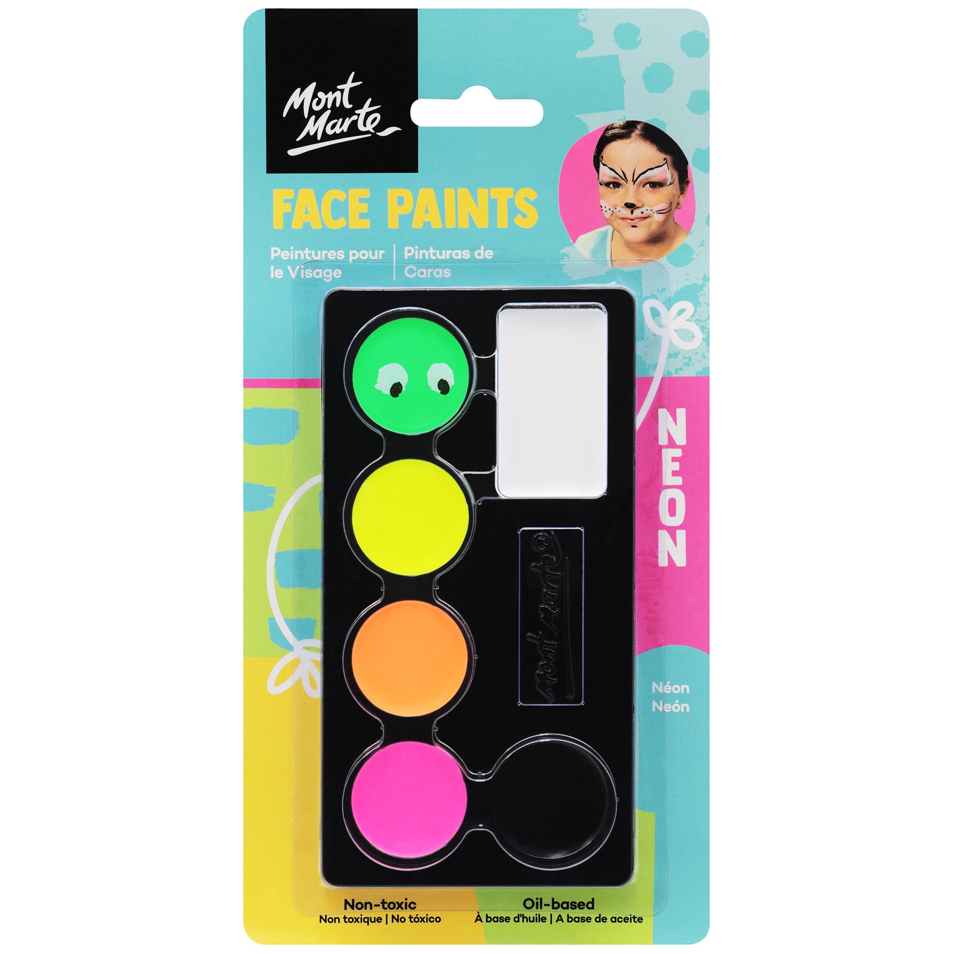 Kids Face Painting Set - Neon image 0