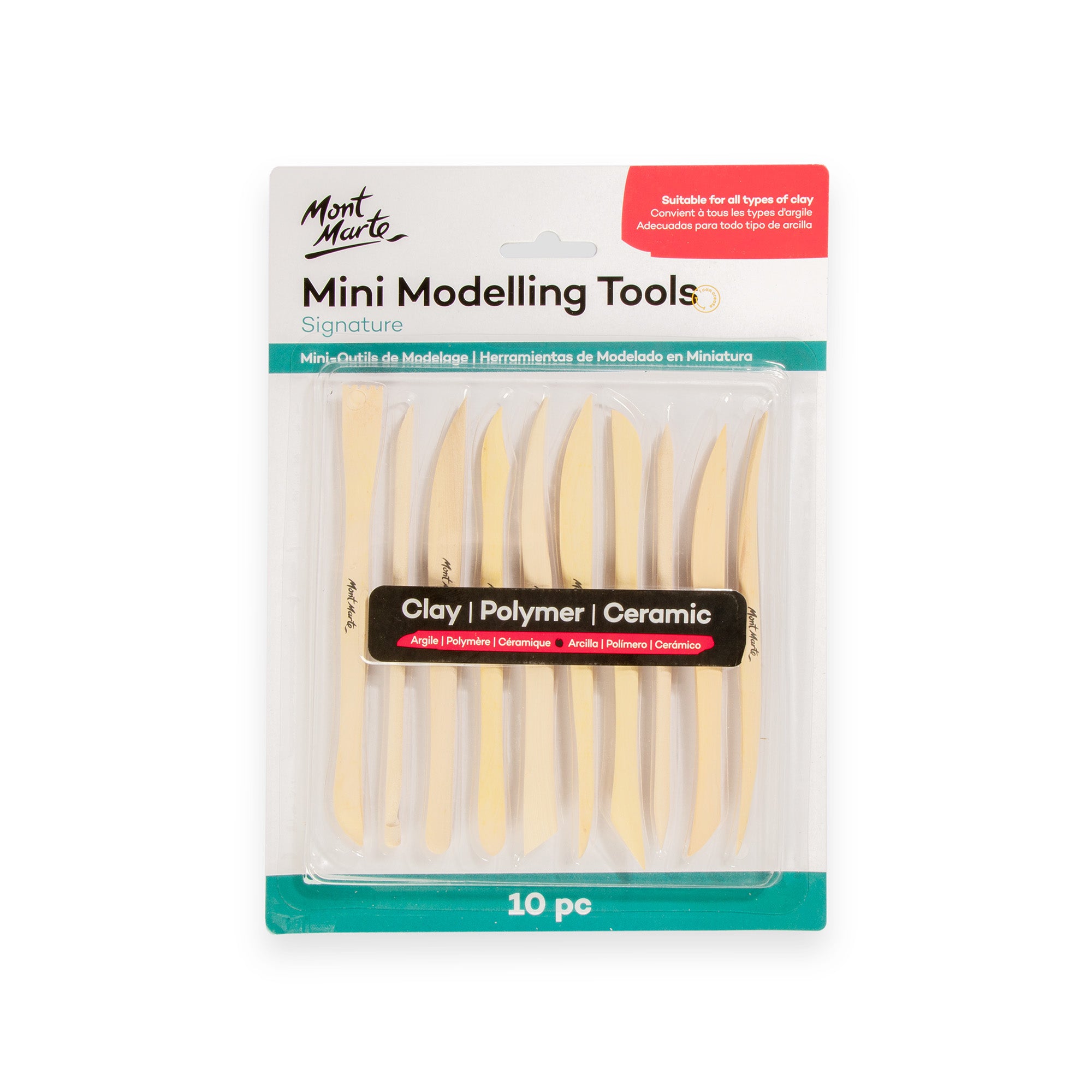 Mini Modelling Tools Boxwood 10pc image 0