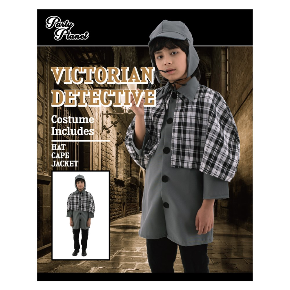 Victorian Detective Kids Costume XXLarge (H: 152cm W: 64cm) image 0