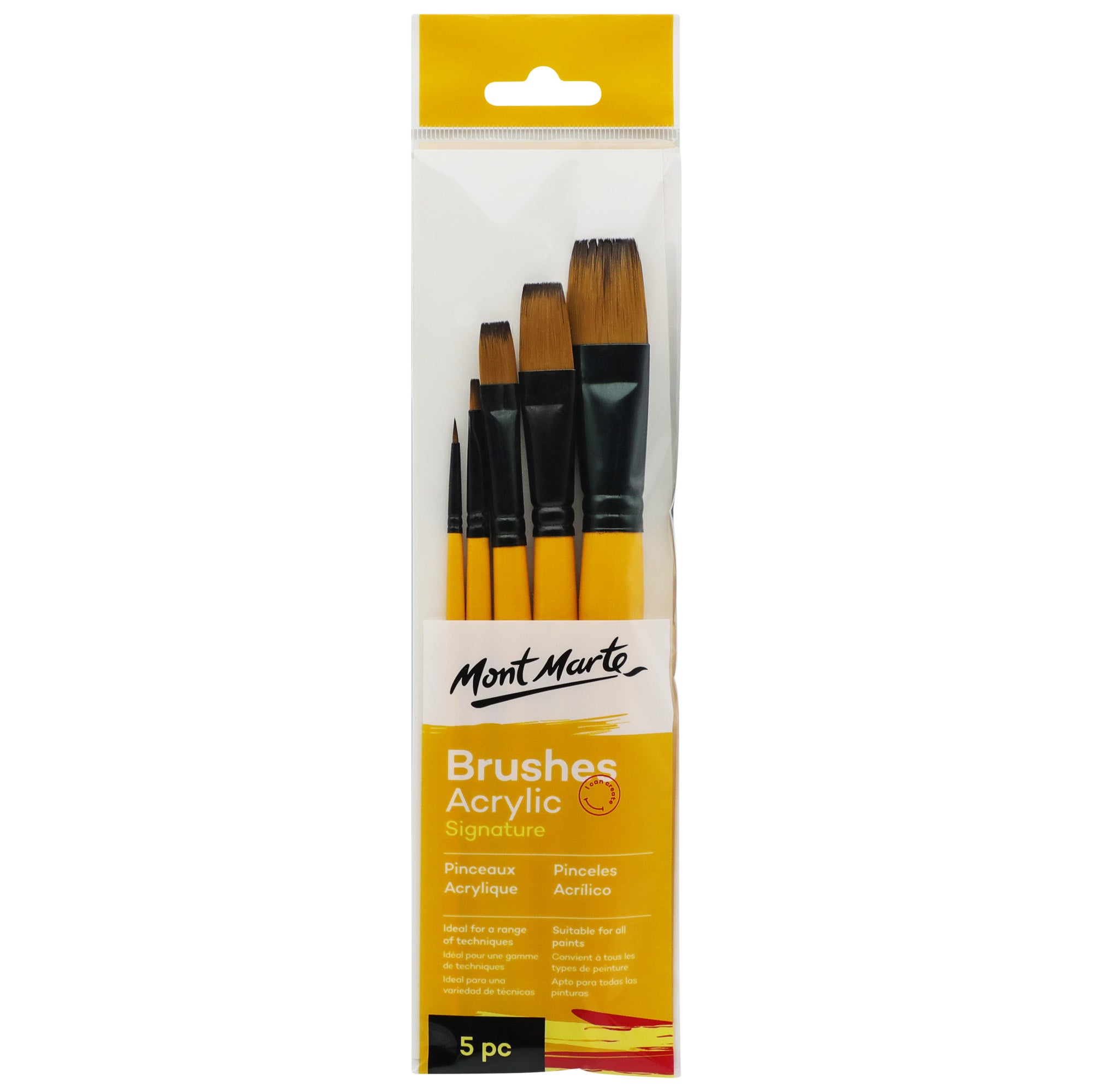 Gallery Series Brush Set Acrylic 5pc image 0