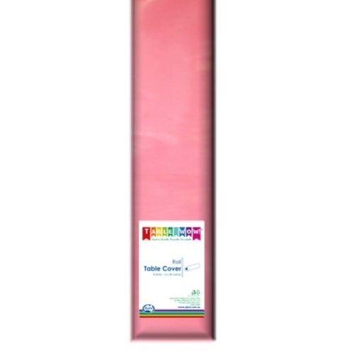 Light Pink Tablecover Roll Plastic 1.2m x 30m 1 Roll image 0