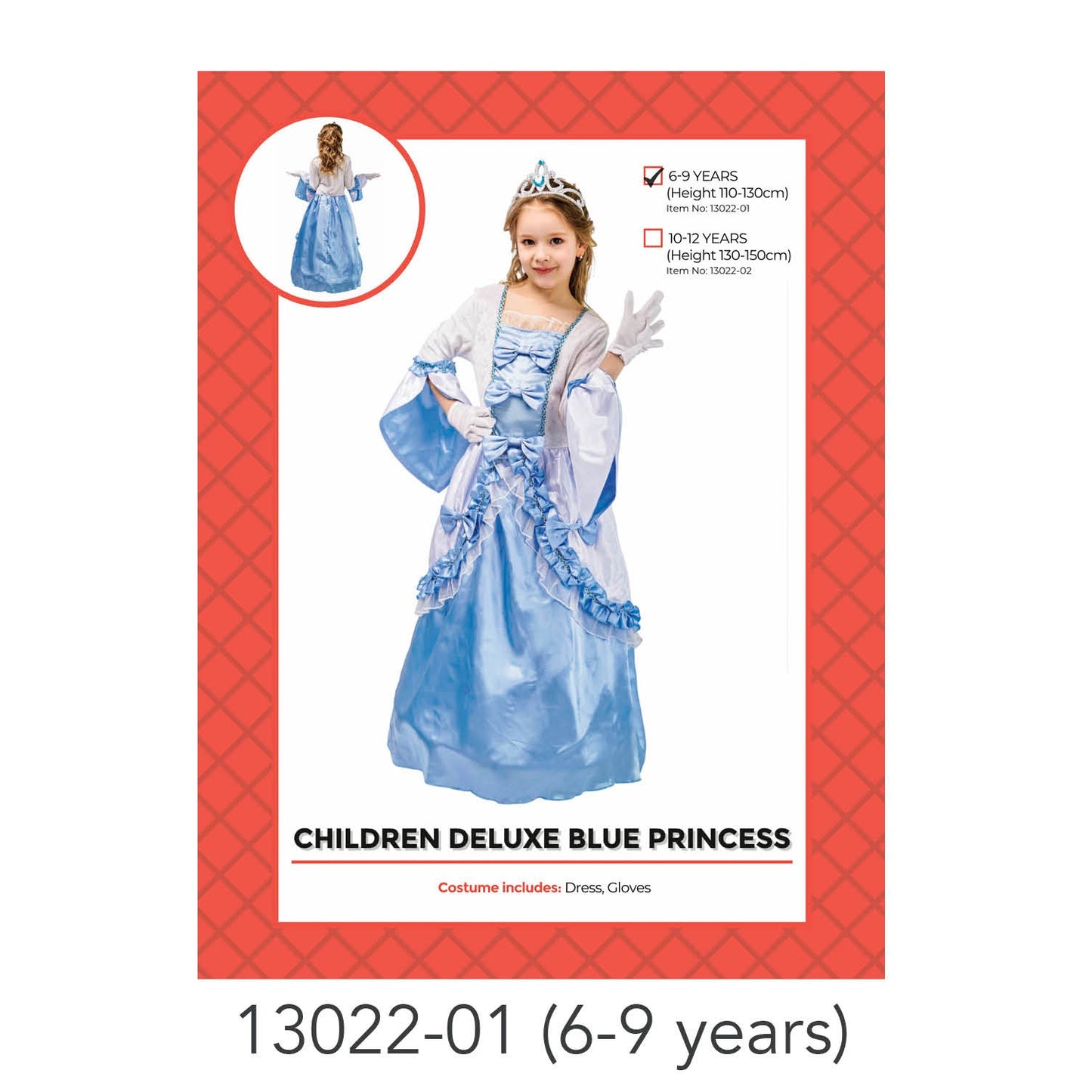 Children Blue Princess Costume 6-9 years image 0