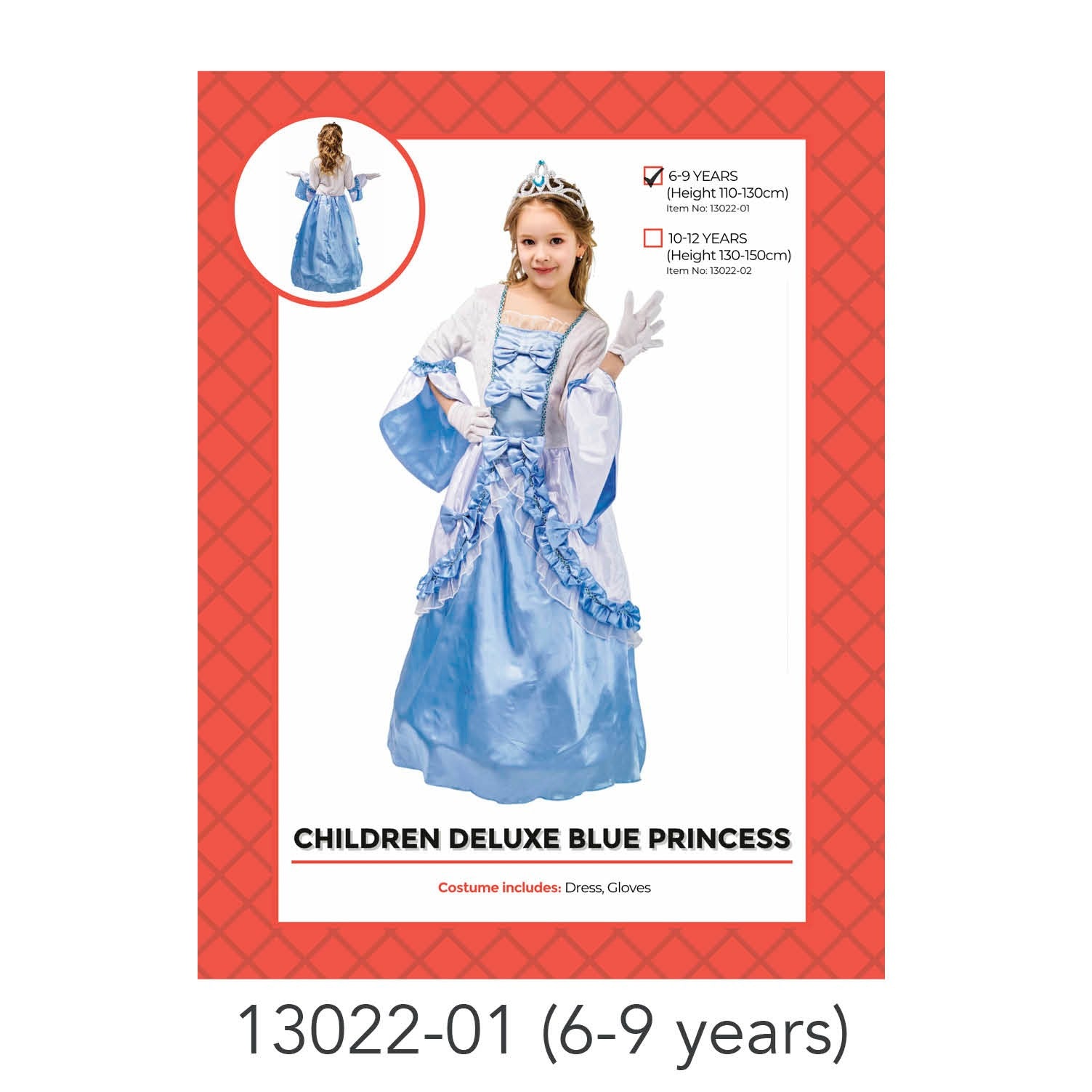 Children Blue Princess Costume 6-9 years image 0